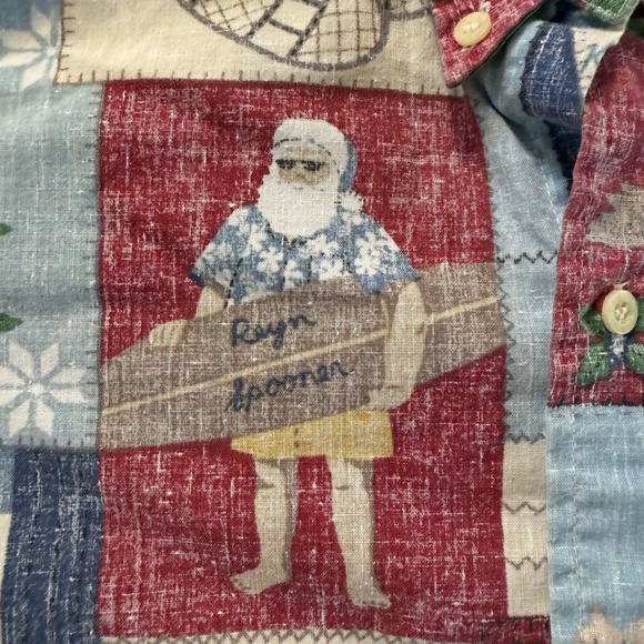Reyn Spooner Christmas Mele Kalikimaka Short Sleeve Aloha Hawaiian Shirts Large - Picture 11 of 16
